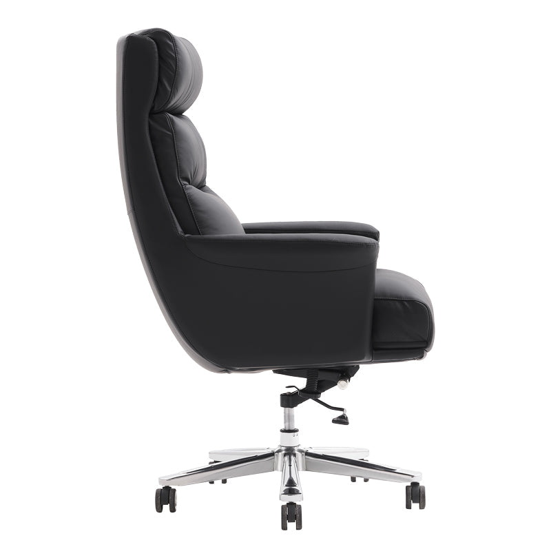 Scaun de birou pentru manager Nagal, neagra, 71x73x117-123 cm