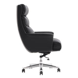 Scaun de birou pentru manager Nagal, neagra, 71x73x117-123 cm