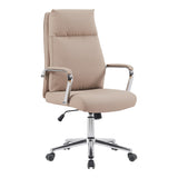 Scaun de birou pentru manager Siquel, cappuccino, 65x58 cm