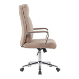 Scaun de birou pentru manager Siquel, cappuccino, 65x58 cm