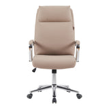 Scaun de birou pentru manager Siquel, cappuccino, 65x58 cm