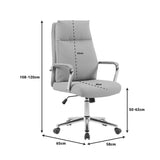 Scaun de birou pentru manager Siquel, cappuccino, 65x58 cm