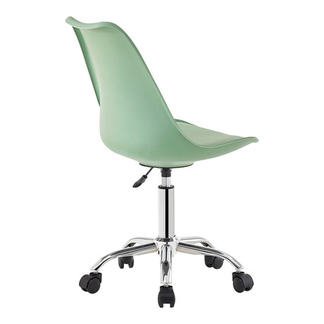 Scaun de birou reglabil Gaston II, Mint, Verde, 48x57x77-90 cm