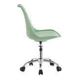 Scaun de birou reglabil Gaston II, Mint, Verde, 48x57x77-90 cm