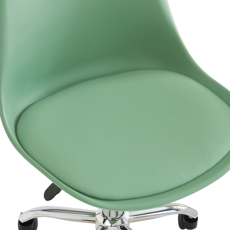 Scaun de birou reglabil Gaston II, Mint, Verde, 48x57x77-90 cm