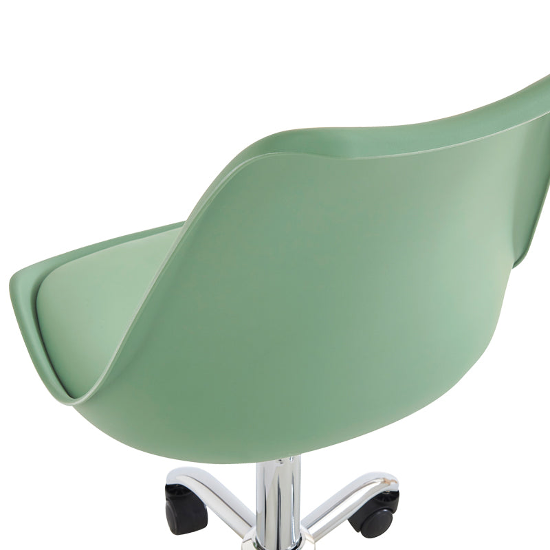 Scaun de birou reglabil Gaston II, Mint, Verde, 48x57x77-90 cm