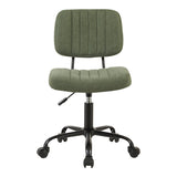Scaun de birou reglabil Warra, Verde, 50x52x76-86 cm