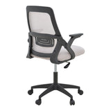 Scaun de birou Reji, mesh, 58x60x99 cm - Gri-Bej-Negru
