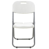 Scaun de camping pliabil comercial Edison cu si armat, alb, 45x50x88 cm