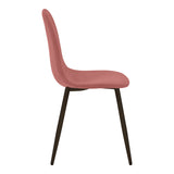 Scaun de sufragerie Bella cu funcție confortabilă, Stil Modern, Velvet, Cadru metalic, negru, 44x52x89 cm
