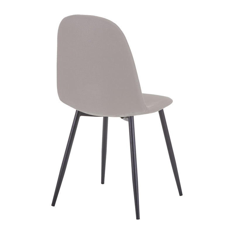 Scaun de sufragerie Bella gri metal, negru, 43x52x89 cm