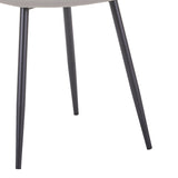 Scaun de sufragerie Bella gri metal, negru, 43x52x89 cm