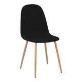 Scaun de sufragerie Bella din stofa gri, deschis Natural, 43x52x89 cm - Scaun de sufragerie Bella din stofa gri, deschis Natural, 43x52x89 cm