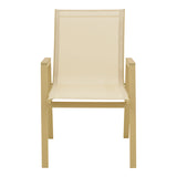 Scaun de exterior Azelie, Cappuccino-Champagne, 56x75x88 cm
