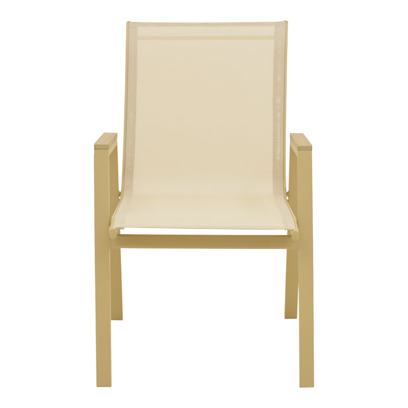 Scaun de exterior Azelie, Cappuccino-Champagne, 56x75x88 cm, variantă Cappuccino-Champagne