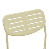 Scaun exterior Deraby, metal, 52x46x83 cm - Crem