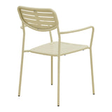 Fotoliu exterior Deraby, metal, 56x46x83 cm - Crem