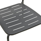 Scaun exterior Deraby, metal, 52x46x83 cm - Negru