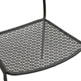 Fotoliu exterior Federal, metal, 57x58x82 cm - Negru