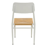 Scaun de exterior Giardino, Alb-Natural, 45x56x82 cm - Alb-Natural
