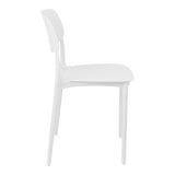 Scaun stivuibil Berdian, mint, polipropilena, Diverse culori, 38x49x79 cm - Alb