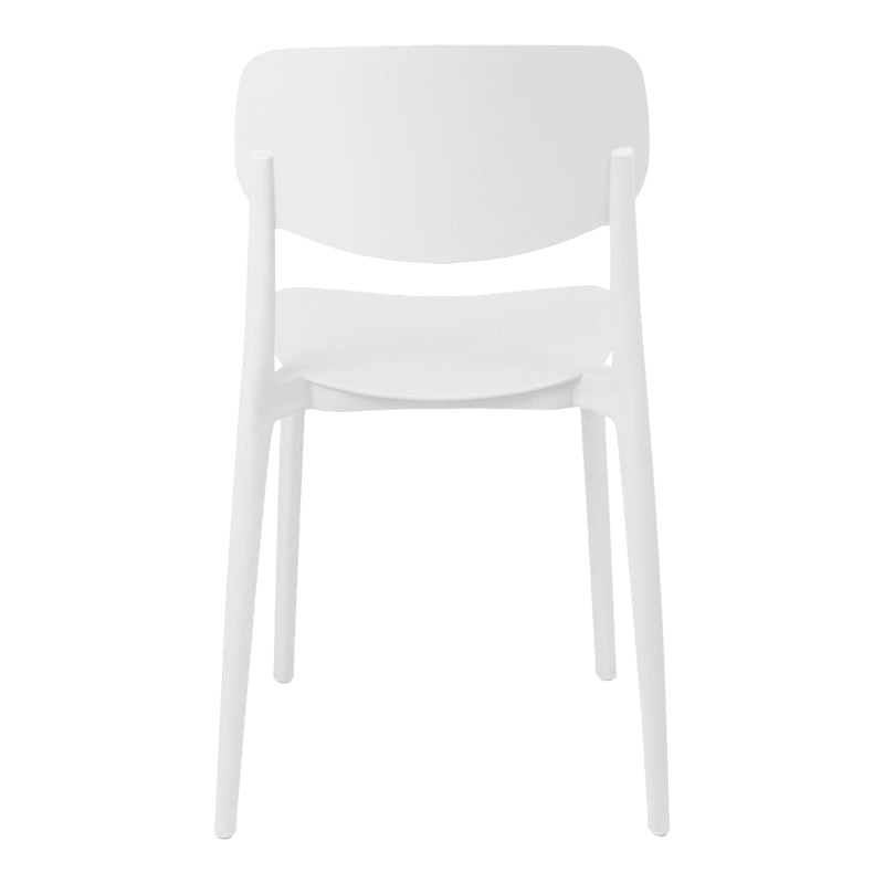 Scaun stivuibil Berdian, mint, polipropilena, Diverse culori, 38x49x79 cm - Alb