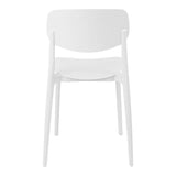 Scaun stivuibil Berdian, mint, polipropilena, Diverse culori, 38x49x79 cm - Alb