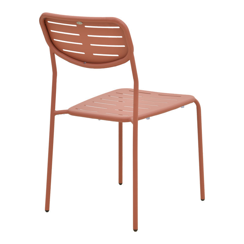 Scaun exterior Deraby, metal, 52x46x83 cm - Teracota