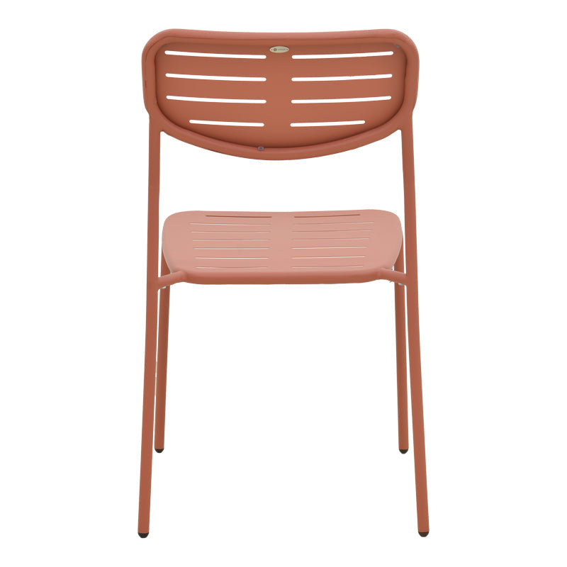 Scaun exterior Deraby, metal, 52x46x83 cm - Teracota