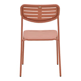 Scaun exterior Deraby, metal, 52x46x83 cm - Teracota