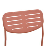 Scaun exterior Deraby, metal, 52x46x83 cm - Teracota