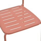 Scaun exterior Deraby, metal, 52x46x83 cm - Teracota