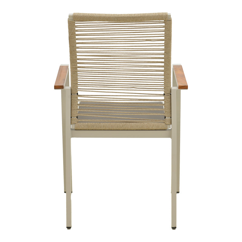Scaun exterior Aegean, aluminiu si textil, 56x58x91 cm - Bej