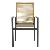 Scaun exterior Aegean, aluminiu si textil, 56x58x91 cm - Antracit