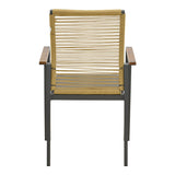 Scaun exterior Aegean, aluminiu si textil, 56x58x91 cm - Antracit