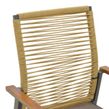 Scaun exterior Aegean, aluminiu si textil, 56x58x91 cm - Antracit