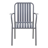 Scaun de exterior Vista stivuibil, aluminiu, Diverse culori, 62x60x84 cm - Antracite