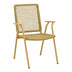 Scaun exterior Weave, aluminiu si ratan PE, 57x63x86 cm