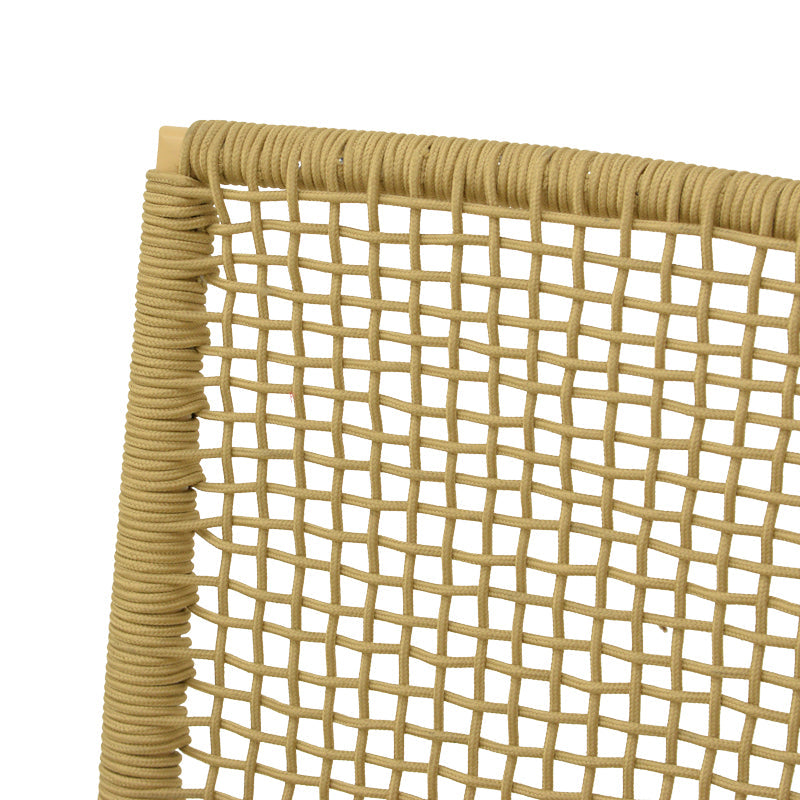 Scaun exterior Weave, aluminiu si ratan PE, 57x63x86 cm - Bej