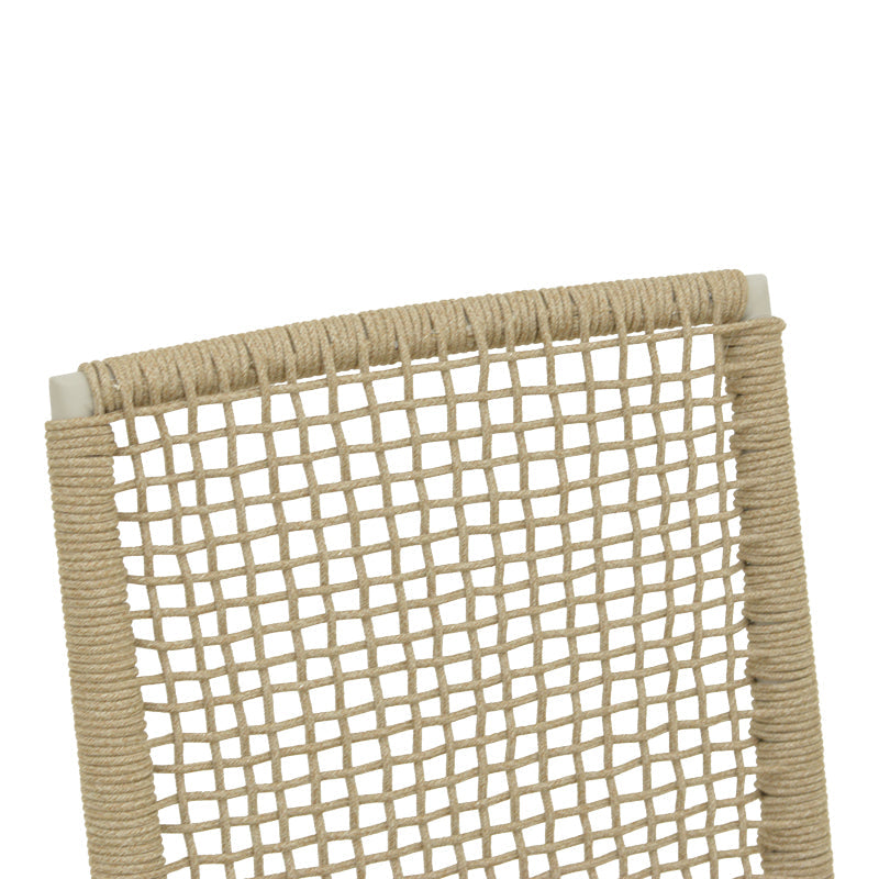 Scaun exterior Weave, aluminiu si ratan PE, 57x63x86 cm - Bej-Natural