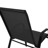 Scaun de gradina Calan, textilena si metal, 54x74x91 cm - Negru