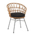 Scaun de gradina Felicia, Negru, 60x60x81 cm