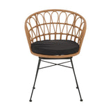 Scaun de gradina Felicia, Negru, 60x60x81 cm