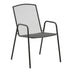 Scaun de gradina Pomedon stivuibil metal, negru, 56x64x87 cm