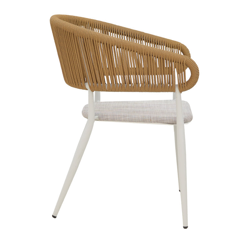 Scaun de gradina Raven, Alb - Gri, 57x62x78 cm - Alb