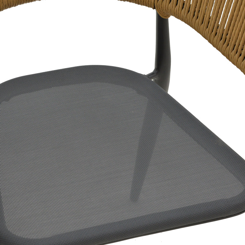 Scaun de gradina Raven, Alb - Gri, 57x62x78 cm - Gri inchis