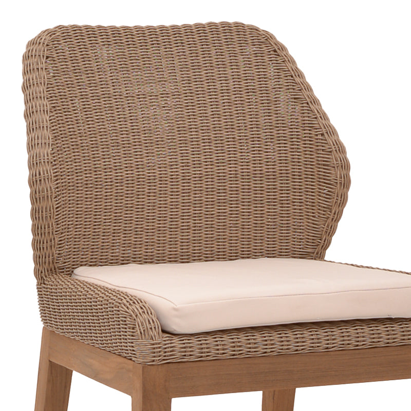 Scaun de gradina Swinton Boho, Natural, 53x63x86 cm, foto produs