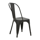 Scaun Utopia, metal, 44x44x85 cm - Negru