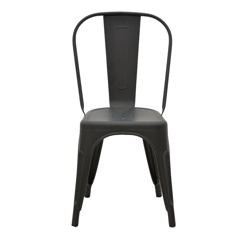 Scaun Utopia, metal, 44x44x85 cm - Negru