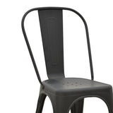 Scaun Utopia, metal, 44x44x85 cm - Negru